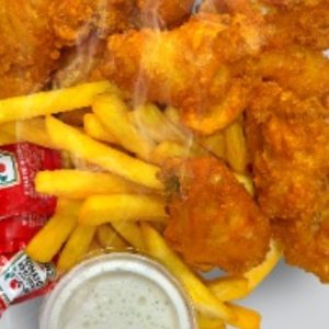 Wings With Fries